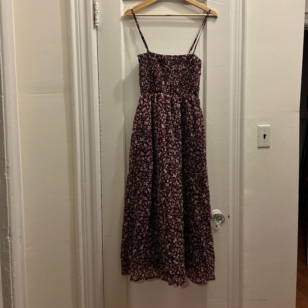 Madewell spaghetti strap midi dress